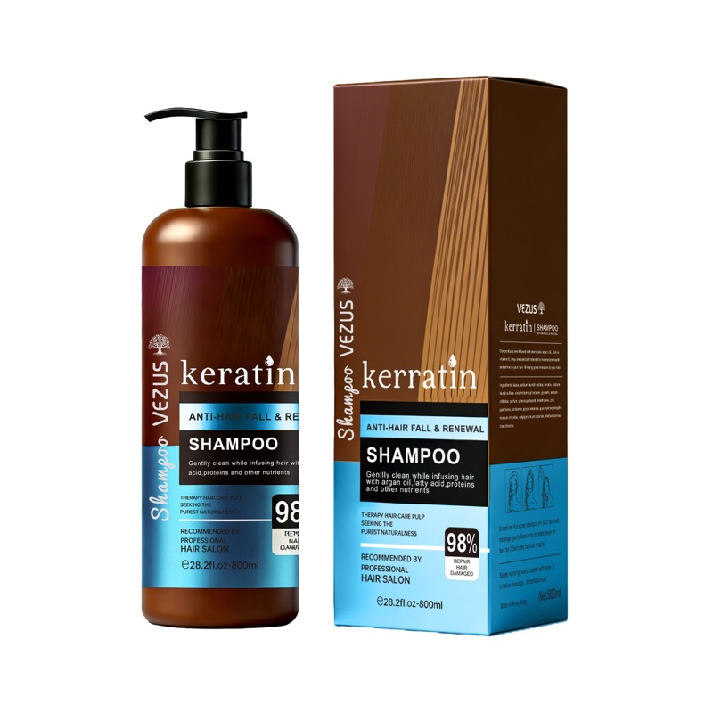 Vezus Keratin Anti-Hair Fall & Renewal Shampoo 800ml